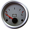 BABF Voltmeter Electric Short Sweep D-C volt Silver Through Dial Chrome Bezel