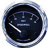Speedwell Voltmeter Electric Short Sweep 8-16 volt 52mm 12 volt Chrome