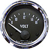 GT40 Voltmeter Electric Short Sweep 8-16 volt 52mm 12 volt Chrome Bezel
