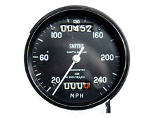 Chronometric Speedometer with internal angle drive