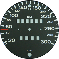 Porsche 911 Speedometer Dial