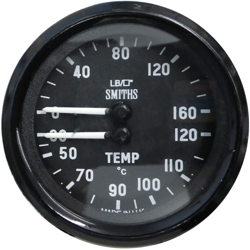 Dual Gauge, Water Temp / Oil Pressure, Smiths (SEL0045/MG)