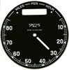 Chronometric Dial HRD Vincent Speedometer 0-80 MPH