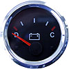 BABF Voltmeter Electric Short Sweep D-C volt Black Through Dial Chrome Bezel